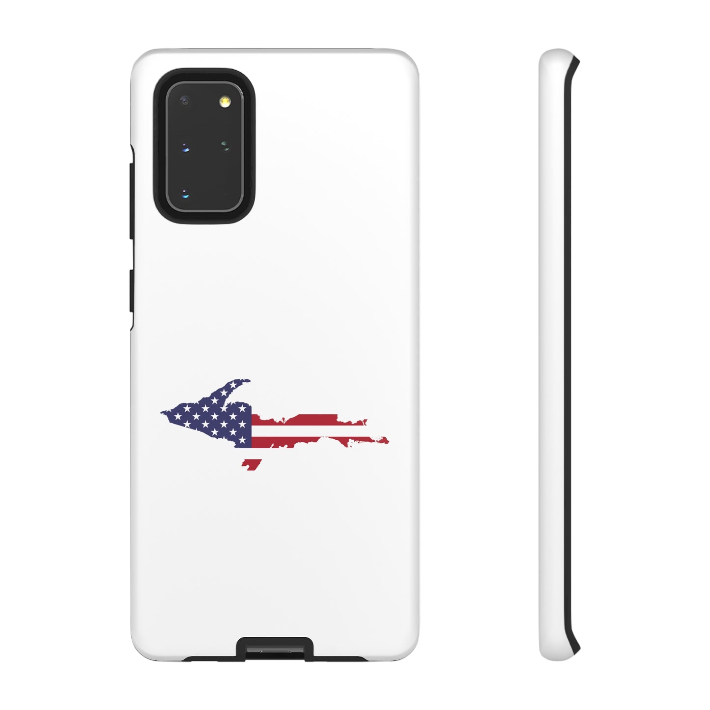 Michigan Upper Peninsula Tough Phone Case (w/ UP USA Flag Outline) | Samsung & Pixel Android