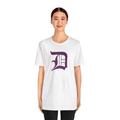 Detroit 'Old English D' T-Shirt (Plum) | Unisex Standard