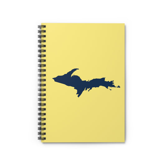 Michigan Upper Peninsula Spiral Notebook (w/ UP Outline) | Cherry Yellow