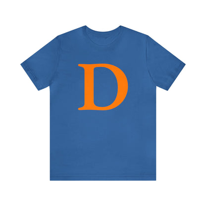 Detroit 'Old French D' T-Shirt (Orange) | Unisex Standard