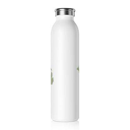 Michigan Water Bottle (w/ Beachgrass Green Outline) | 20oz Double-Walled