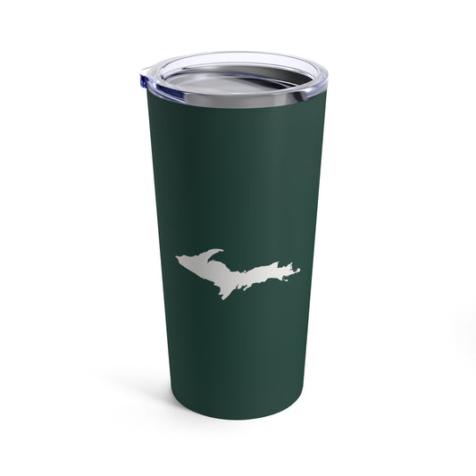 Michigan Upper Peninsula Tumbler (w/ UP Outline) | Laconic Green - 20oz