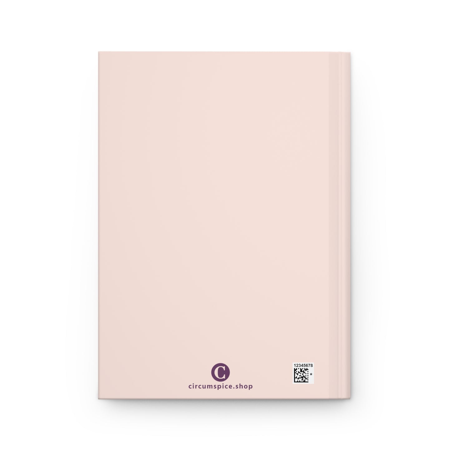 Michigan Upper Peninsula Hardcover Journal (Champagne Pink w/ Plum Outline) | Ruled - 150pgs