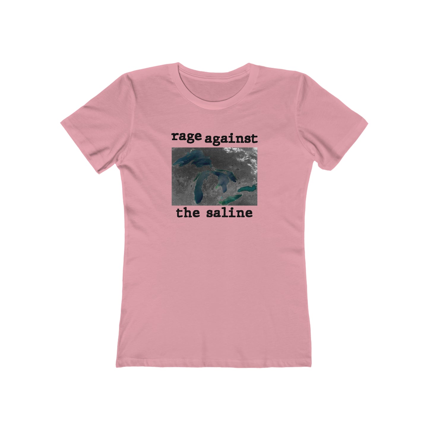 Great Lakes 'Rage Against the Saline' T-Shirt | Women's Boyfriend Cut