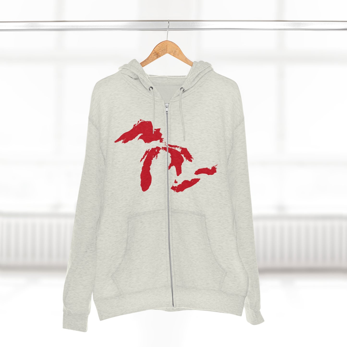 Great Lakes Hoodie (Aliform Red) | Unisex Full Zip