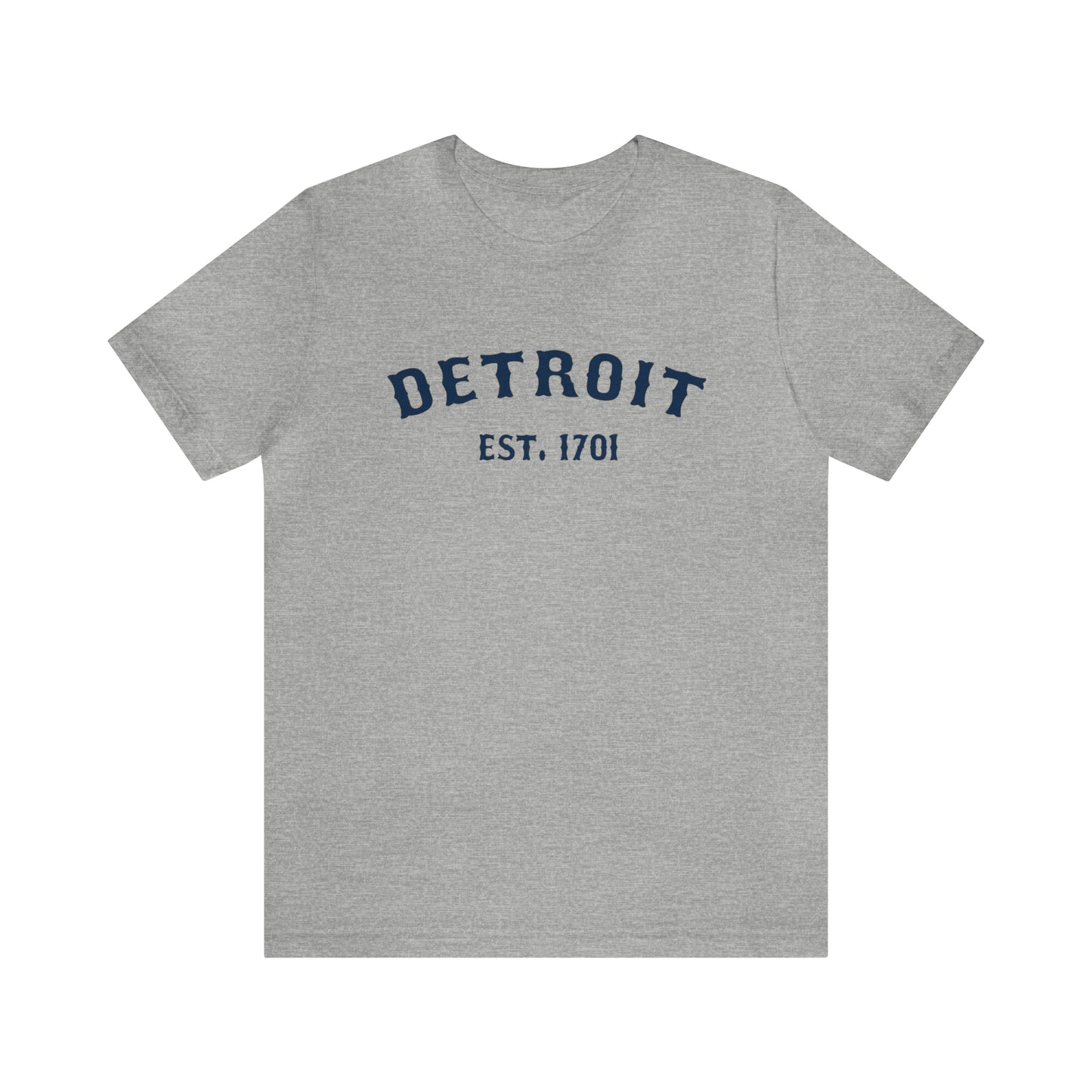 'Detroit EST. 1701' T-Shirt (Ballpark Font) | Unisex Standard