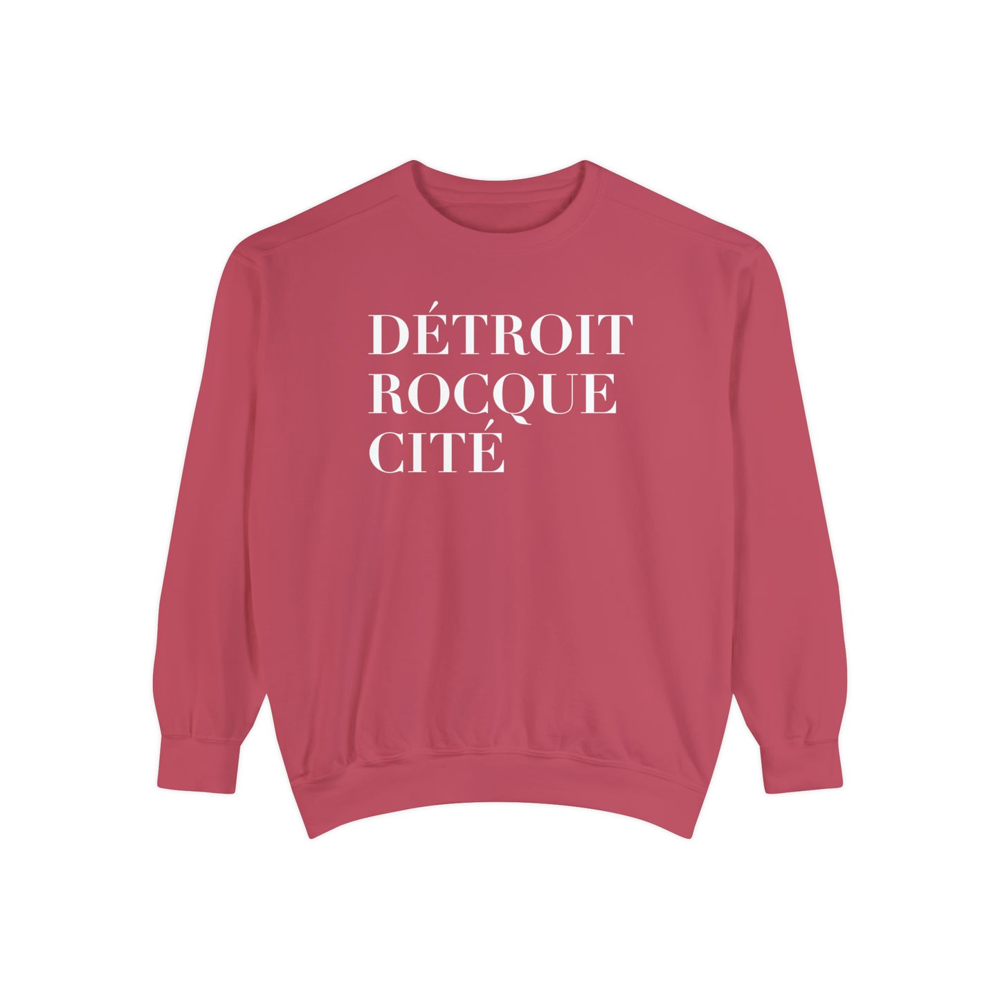 'Détroit Rocque Cité' Sweatshirt | Unisex Garment Dyed