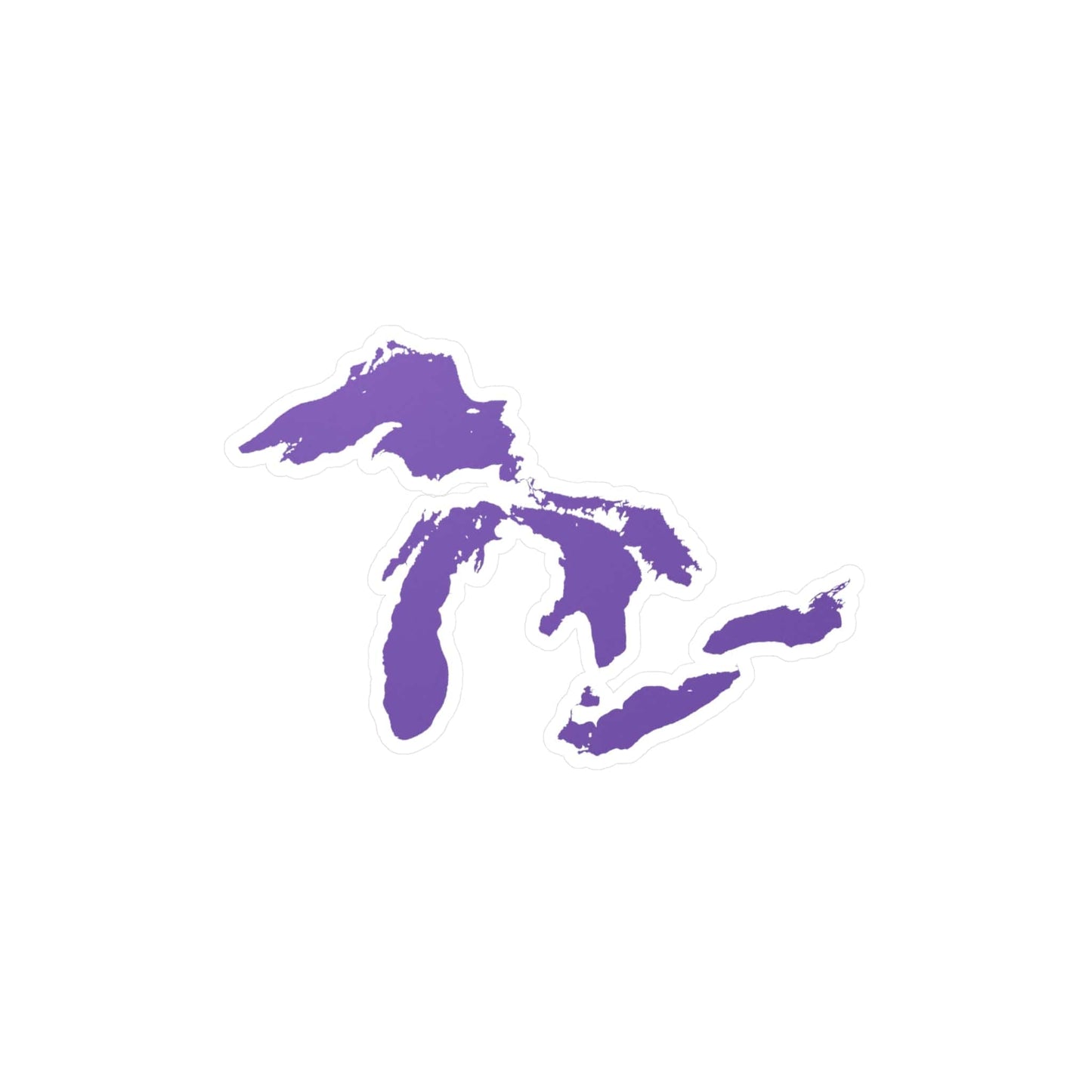 Great Lakes Kiss-Cut Windshield Decal | Lake Iris