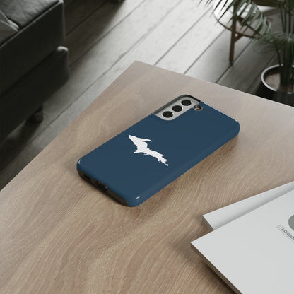 Michigan Upper Peninsula Tough Phone Case ('37 Caddie Cavalier Blue w/ UP Outline) | Samsung & Pixel Android