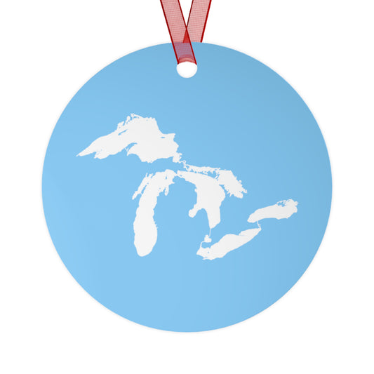 Great Lakes Christmas Ornament | Metal - DTW Blue