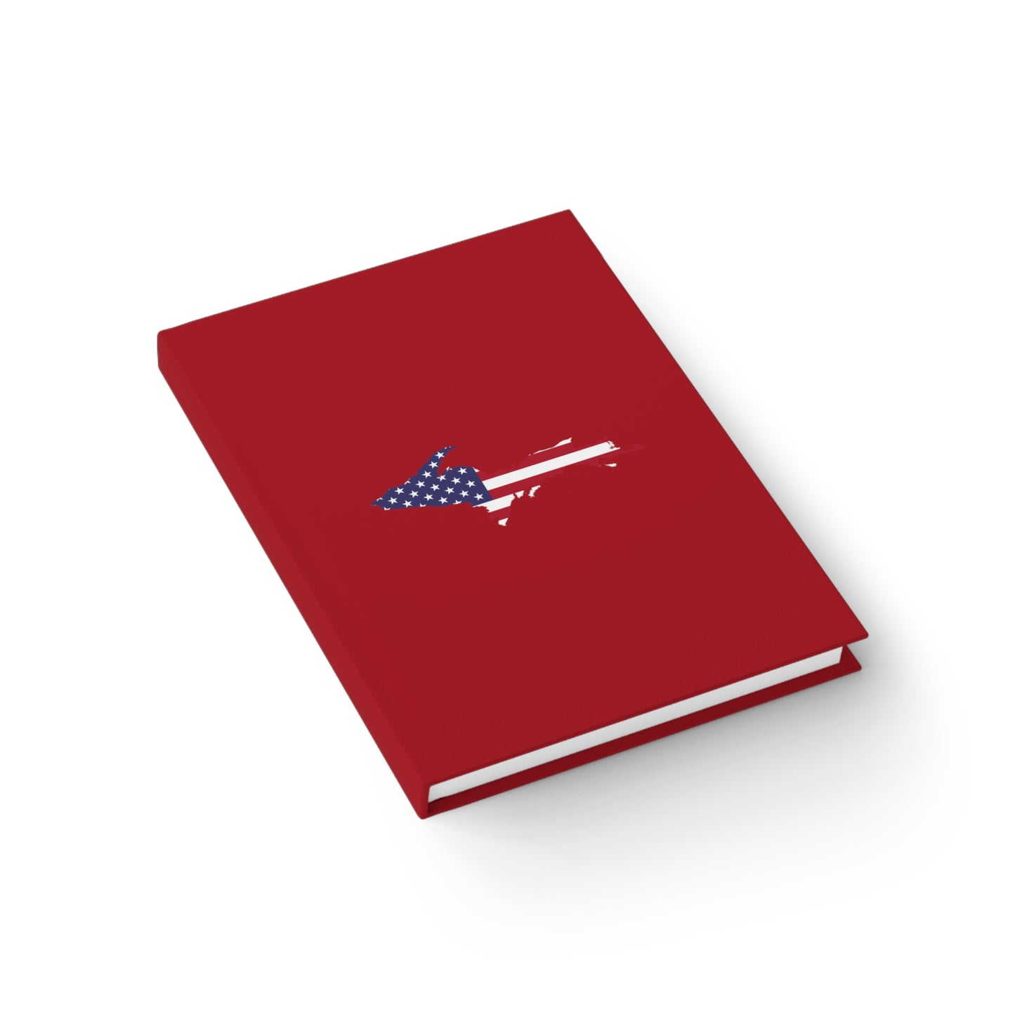 Michigan Upper Peninsula Blank Sketchbook (w/ UP USA Flag) | Thimbleberry Red