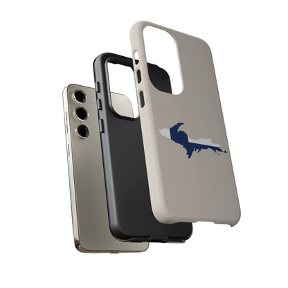 Michigan Upper Peninsula Tough Phone Case (w/ UP Finland Flag Outline) | Samsung & Pixel Android