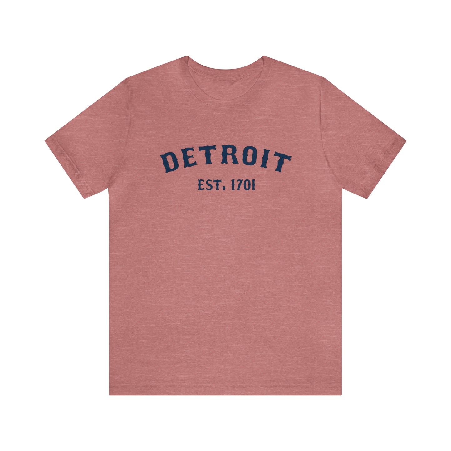 'Detroit EST. 1701' T-Shirt (Ballpark Font) | Unisex Standard