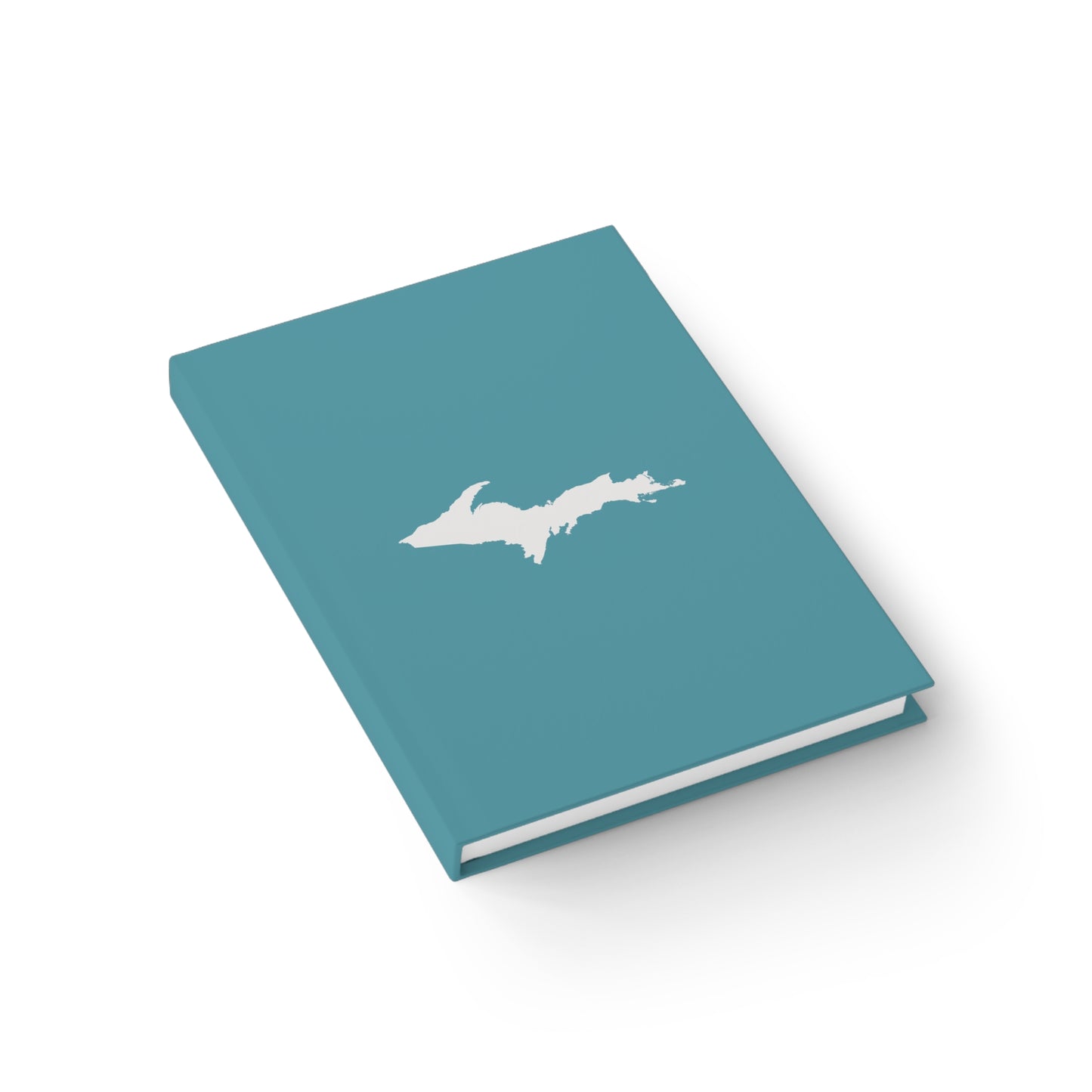 Michigan Upper Peninsula Blank Sketchbook (w/ UP Outline) | Lake Huron Blue