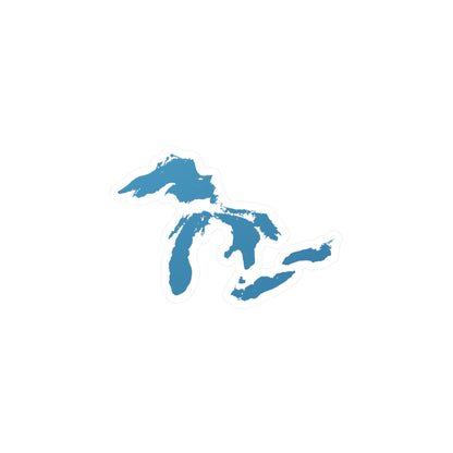 Great Lakes Kiss-Cut Windshield Decal | Lake Michigan Blue