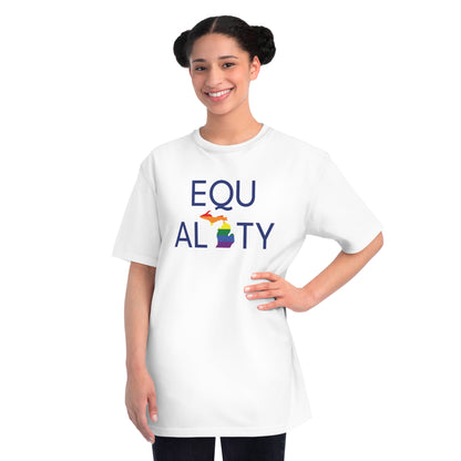 'Equality' T-Shirt (w/ MI Pride Flag) | Unisex Organic