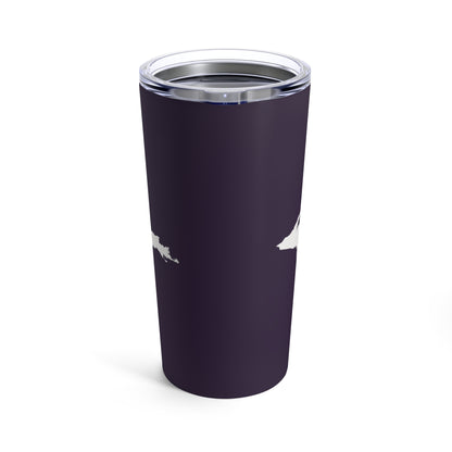 Michigan Upper Peninsula Tumbler (w/ UP Outline) | Blackcurrant - 20oz