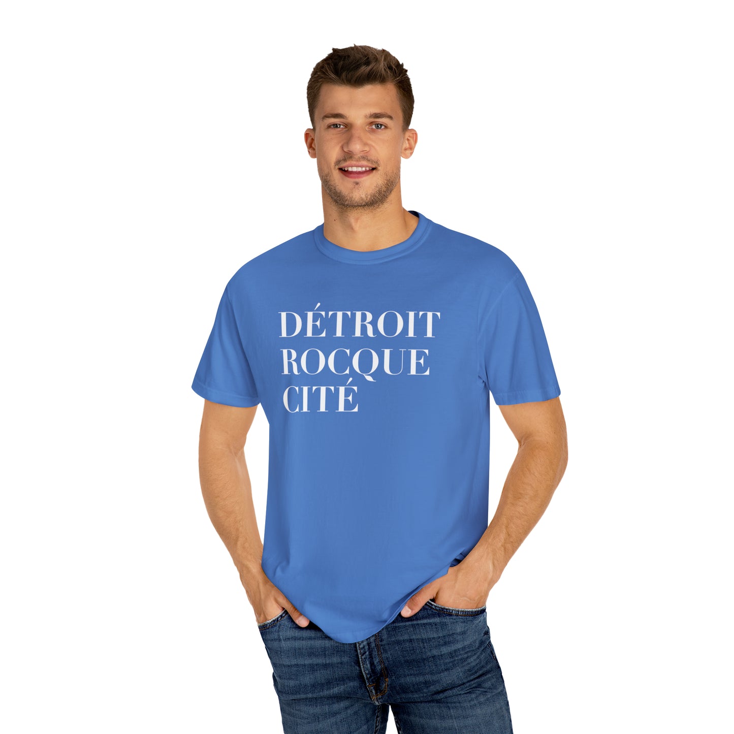 'Détroit Rocque Cité' T-Shirt | Unisex Garment-Dyed