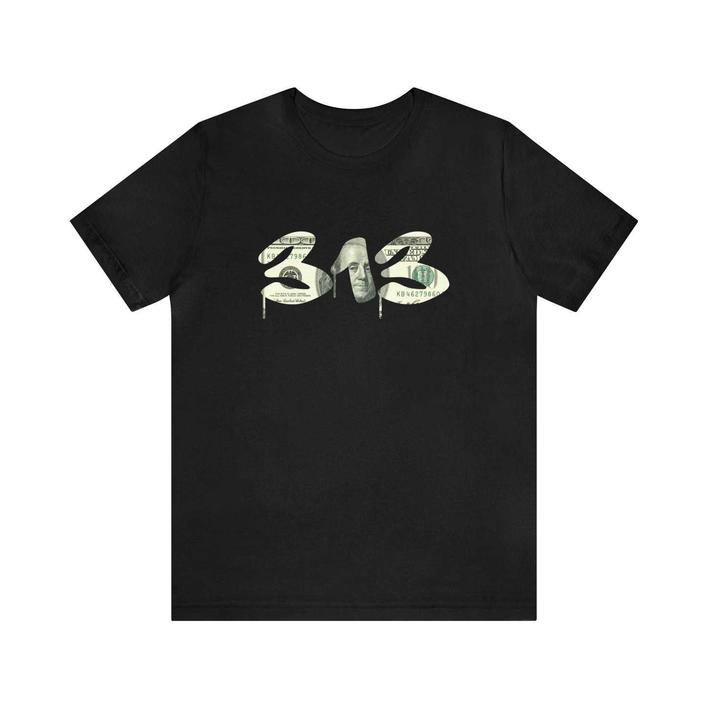 Detroit '313' T-Shirt (Benjamins Edition) | Unisex Standard