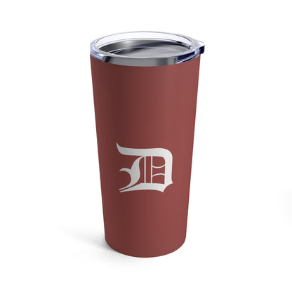 Detroit 'Old English D' Tumbler | Ore Dock Red - 20oz