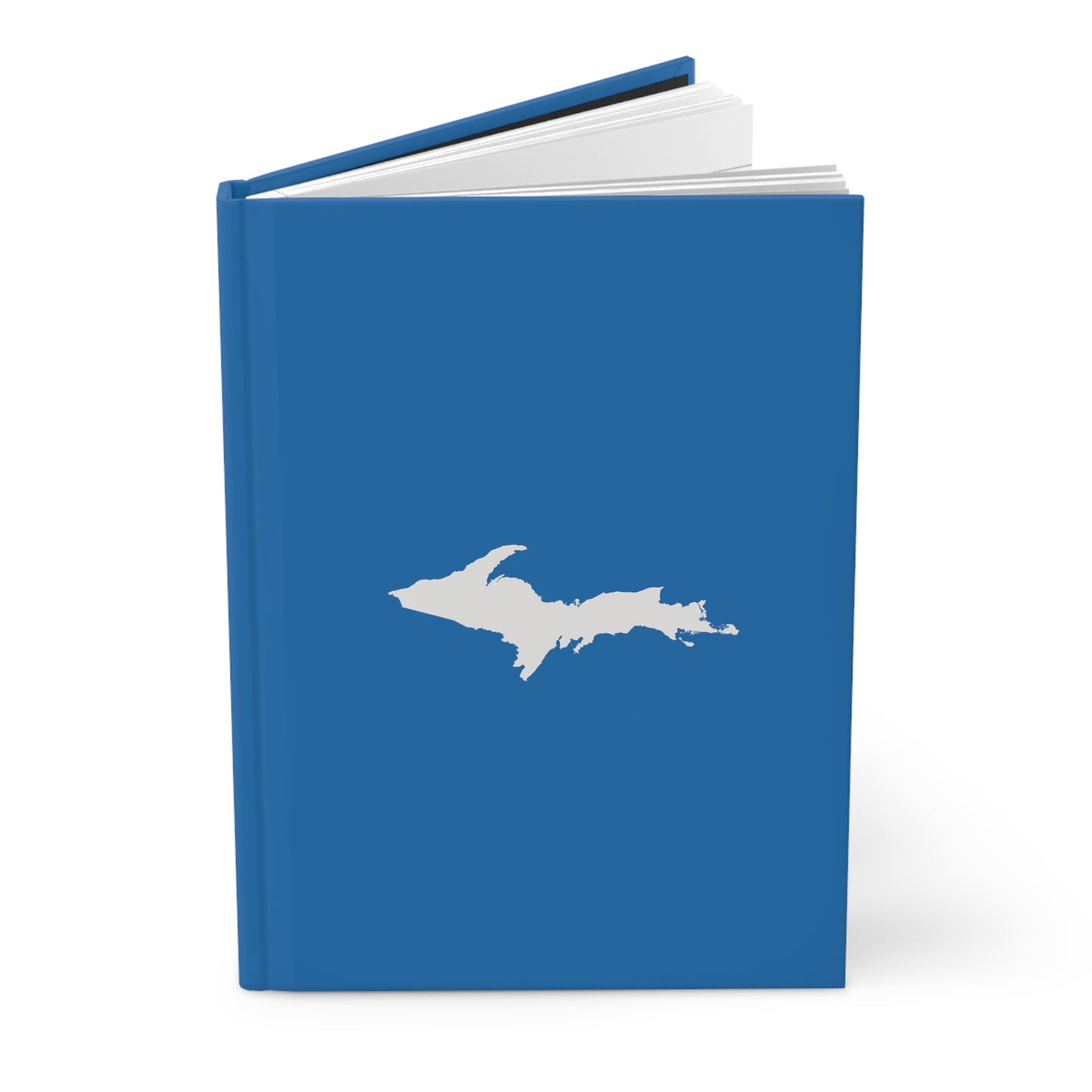 Michigan Upper Peninsula Hardcover Journal (Azure w/ UP Outline) | Ruled - 150pgs