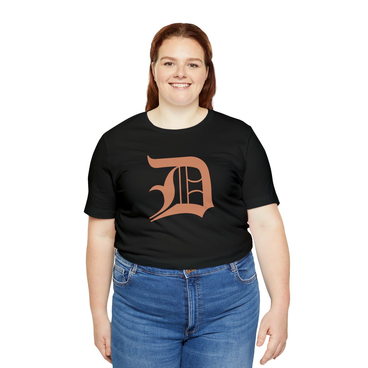 Detroit 'Old English D' T-Shirt (Copper Color) | Unisex Standard