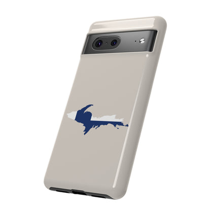 Michigan Upper Peninsula Tough Phone Case (w/ UP Finland Flag Outline) | Samsung & Pixel Android