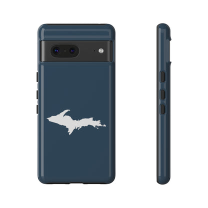 Michigan Upper Peninsula Tough Phone Case ('37 Caddie Cavalier Blue w/ UP Outline) | Samsung & Pixel Android