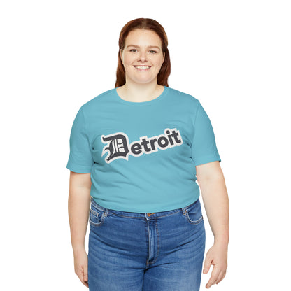 'Detroit' T-Shirt (Iron Ore Grey w/ Old English 'D') | Unisex Standard