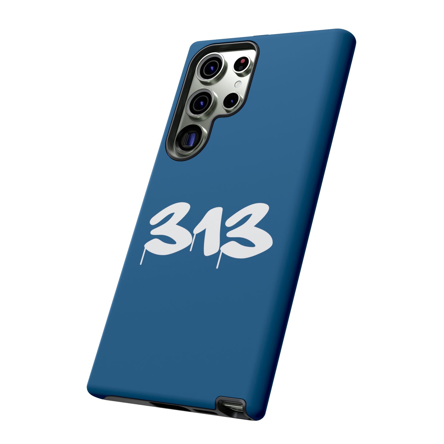 Detroit '313' Tough Phone Case (Blueberry Tag Font) | Samsung & Pixel Android