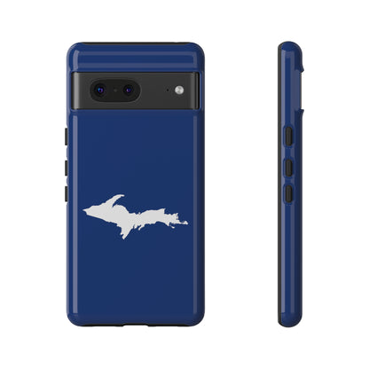 Michigan Upper Peninsula Tough Phone Case (Dearborn Blue w/ UP Outline) | Samsung & Pixel Android