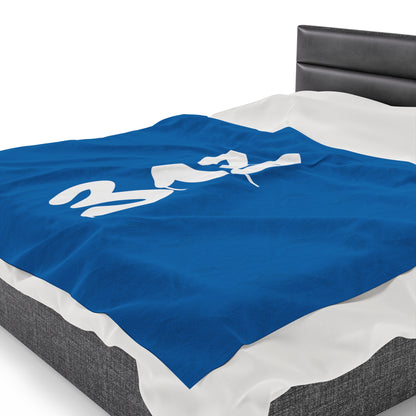 Detroit '313 Plush Blanket | Azure