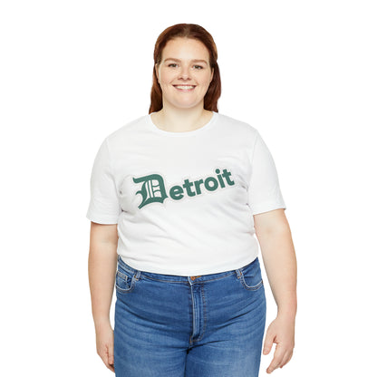 'Detroit' T-Shirt (Copper Green w/ Old English 'D') | Unisex Standard