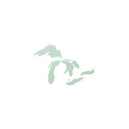 Great Lakes Kiss-Cut Windshield Decal | Sea Green