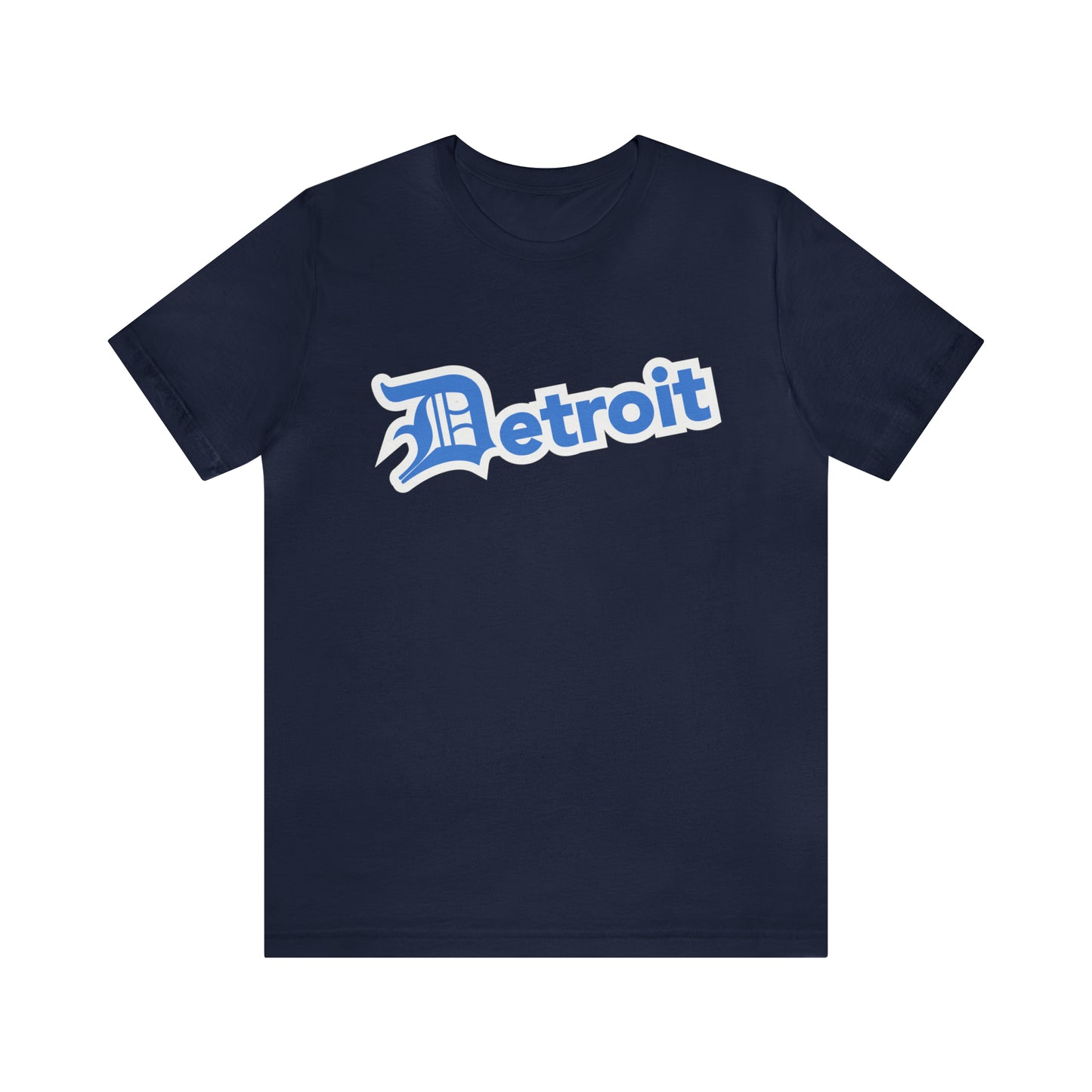 'Detroit' T-Shirt (Azure w/ Old English 'D') | Unisex Standard