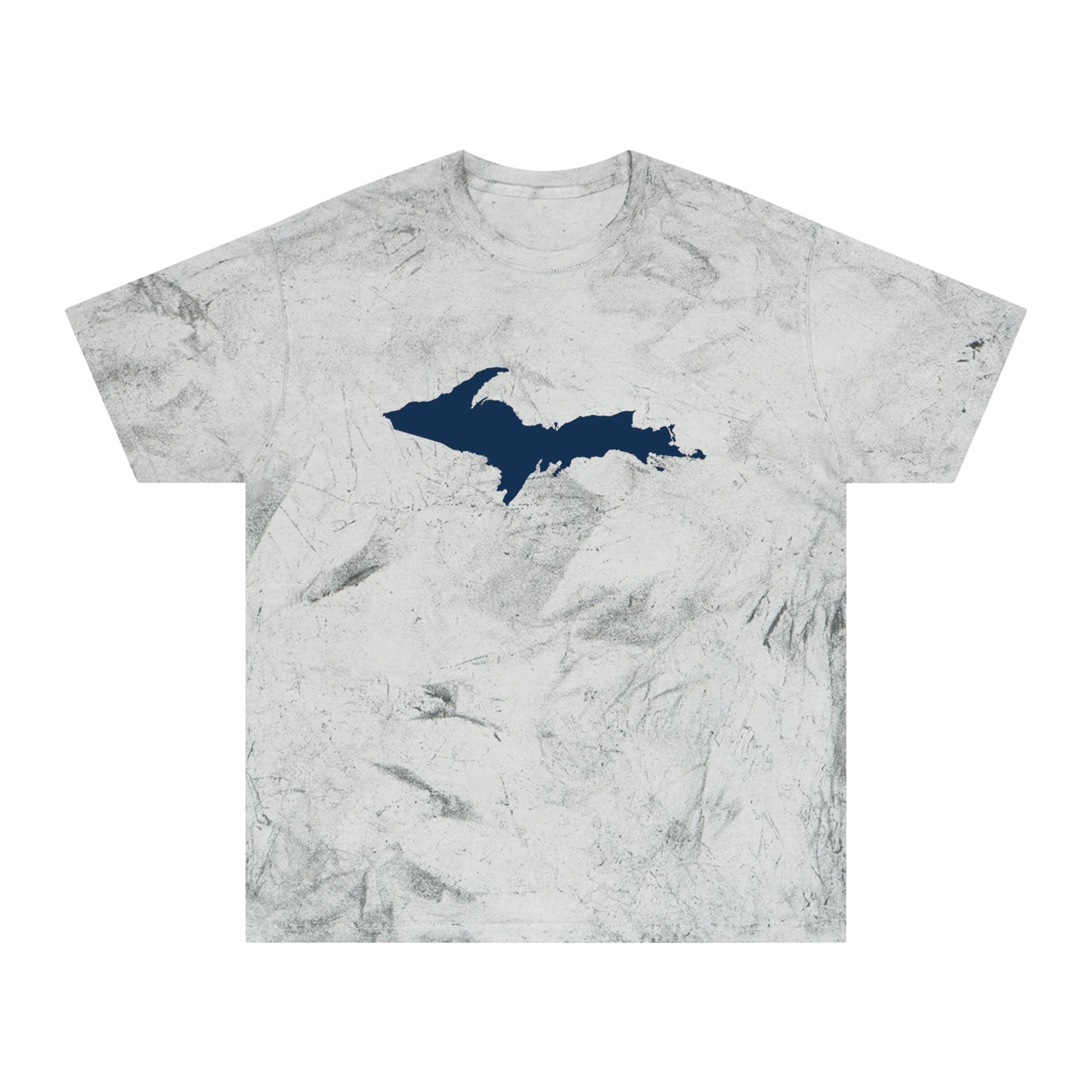 Michigan Upper Peninsula T-Shirt (w/ Navy UP Outline) | Unisex Color Blast