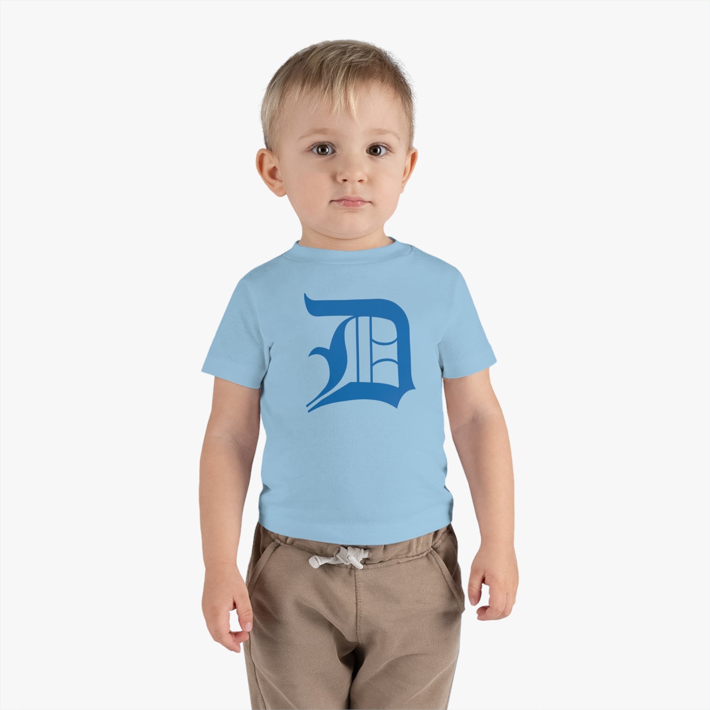 Detroit 'Old English D' Infant T-Shirt (Azure) | Short Sleeve