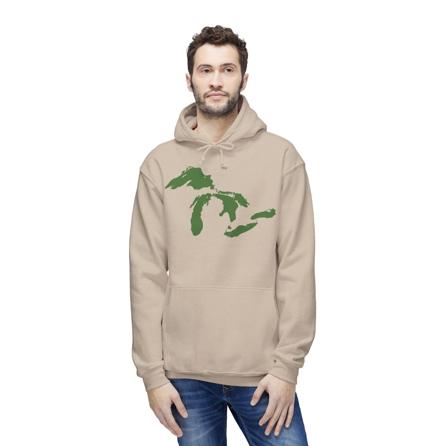 Great Lakes Ultrapremium Hoodie | Made in USA - Pine Green