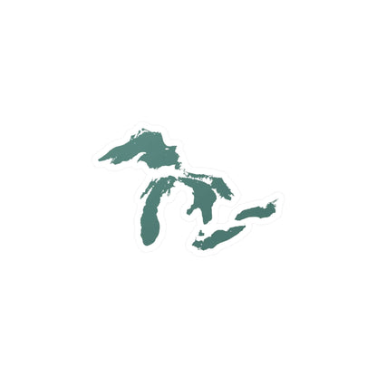 Great Lakes Kiss-Cut Windshield Decal | Copper Green