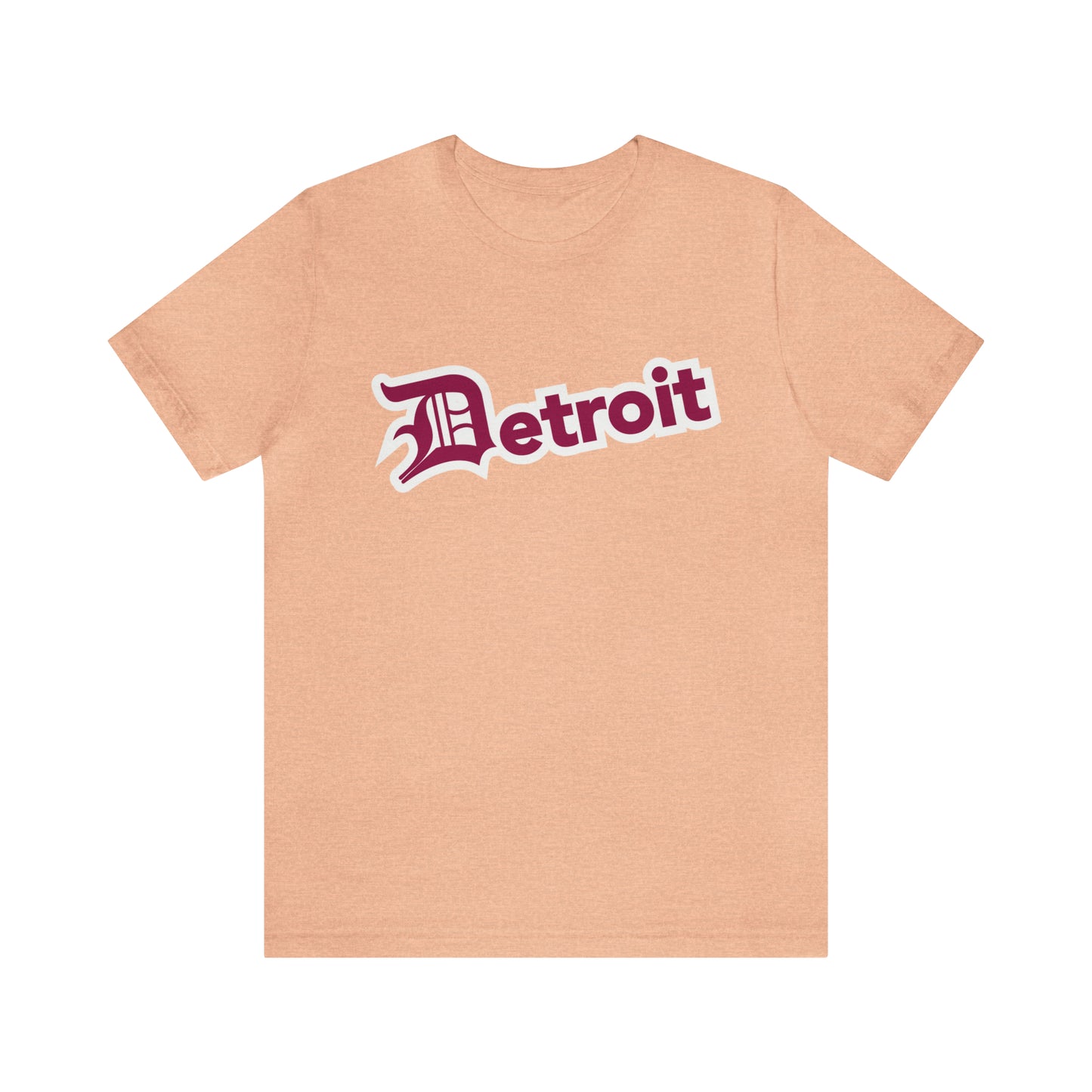 'Detroit' T-Shirt (Ruby Red w/ Old English 'D') | Unisex Standard