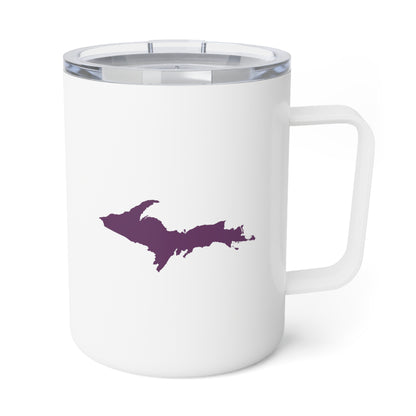 Michigan Upper Peninsula Insulated Mug (Plum Outline) | 10oz