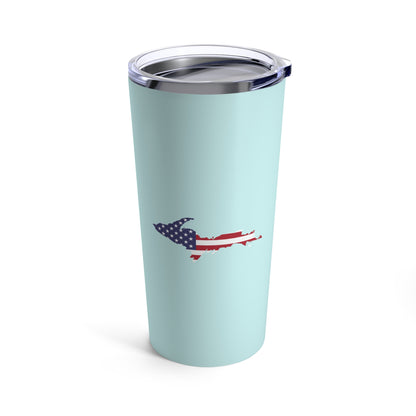 Michigan Upper Peninsula Tumbler (w/ UP USA Flag) | Cyan - 20oz