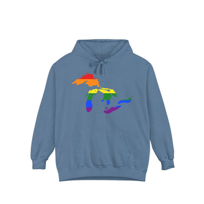 Great Lakes Hoodie (Rainbow Pride Edition) | Unisex Garment-Dyed