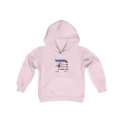 Detroit 'Old English D' Hoodie (Patriotic Edition) | Unisex Youth