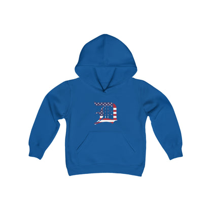 Detroit 'Old English D' Hoodie (Patriotic Edition) | Unisex Youth