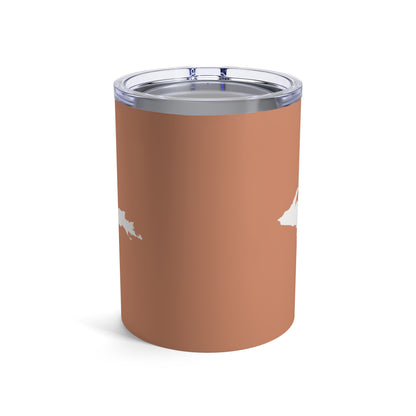 Michigan Upper Peninsula Tumbler (w/ UP Outline) | Copper Color - 10oz