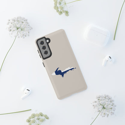 Michigan Upper Peninsula Tough Phone Case (w/ UP Finland Flag Outline) | Samsung & Pixel Android