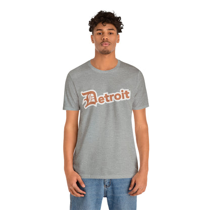 'Detroit' T-Shirt (Copper w/ Old English 'D') | Unisex Standard