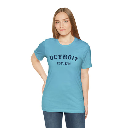 'Detroit EST. 1701' T-Shirt (Ballpark Font) | Unisex Standard