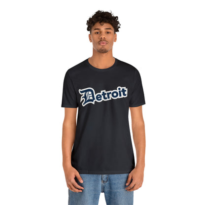 'Detroit' T-Shirt (Navy w/ Old English 'D') | Unisex Standard